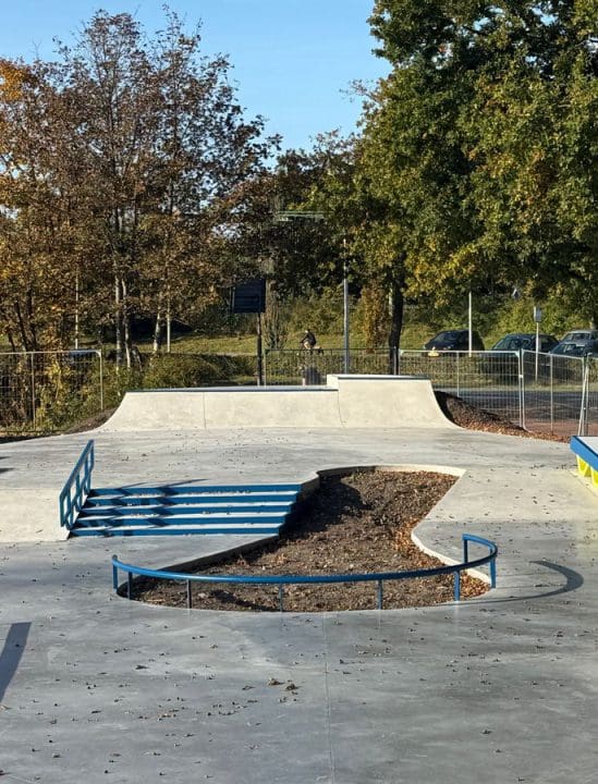 Afbeelding van vernieuwde skatebaan in Santpoort