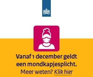 Mondkapjes verplicht vanaf 1 december