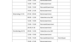 Herfstvakantierooster 2026